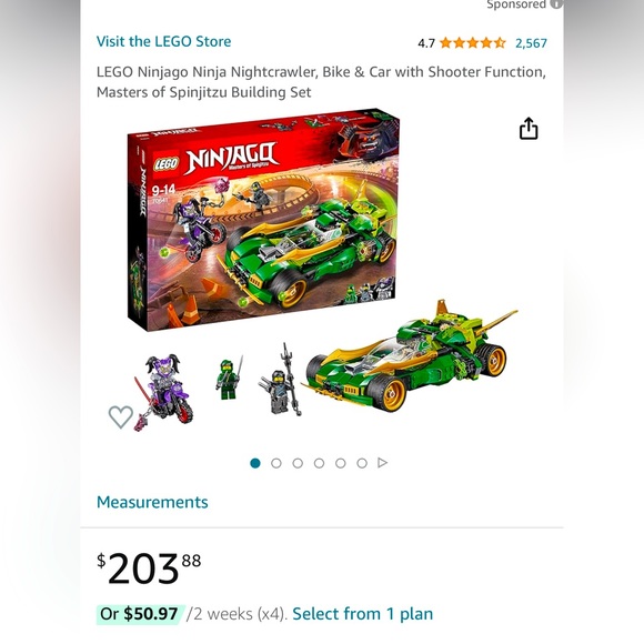 Lego Toys Lego Ninjago Nightcrawler Collectible Discontinued Poshmark